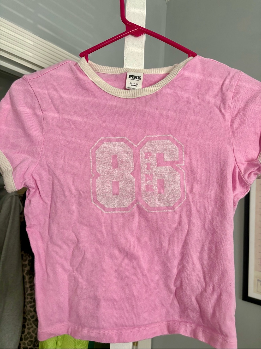 2 PINK Victoria's Secret Girls' Pink 86 Graphic Tees